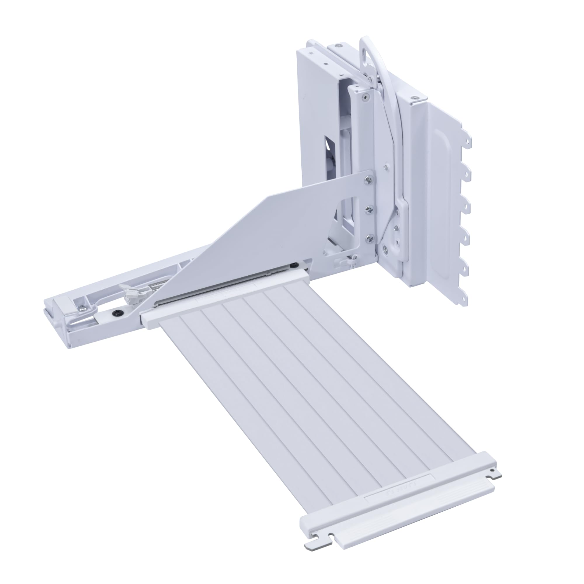 Kit Suporte GPU Vertical Lian Li Branco 4 Slots RGB para Gabinetes